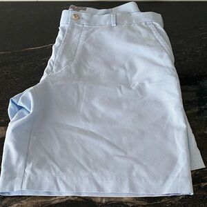 Peter Millar Light Blue stripe Flat Front Shorts
